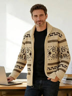 Winter Men's Cardigan Sweaters Fashion Male Knitted Sweater Thermal Warm Coats Casual Man Cashmer Lapel Knitted Jackets Clothing