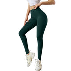 Womens Butt Lift High Waisted Yoga Pants Tummy Control Bow-Knot Tie Workout Leggings Sport Tights Running Leggings