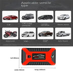 EAFC 12V Portable Car Jump Starter Power Bank with Battery Booster Charger Auto Emergency Start-up Lighting - Vehicle Starting D