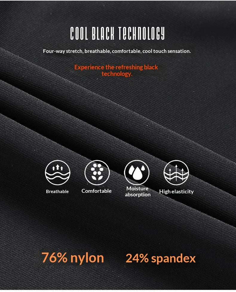 Men's Ice Silk Casual Pants Summer Quick Dry Lightweight Joggers with Zipper Pockets Elastic Waist Sports Trousers for Running F