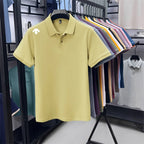 Mercerized Cotton100% Men's Summer Luxury Brand Short Sleeves Polo Shirt 25 Colors Choose From T-Shirt Business Leisure Men Top