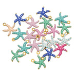 20pcs Stainless Steel Enamel Charms Mixed Moon Star Cross Fish Animal Charm Pendant DIY for Necklace Bracelet Jewelry Making