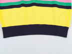 KONDALA Trendy Contrasting Colors Striped Tops Women Casual High Street Polo Shirts 2026 Summer Fashion Holiday Chic Knitted Top