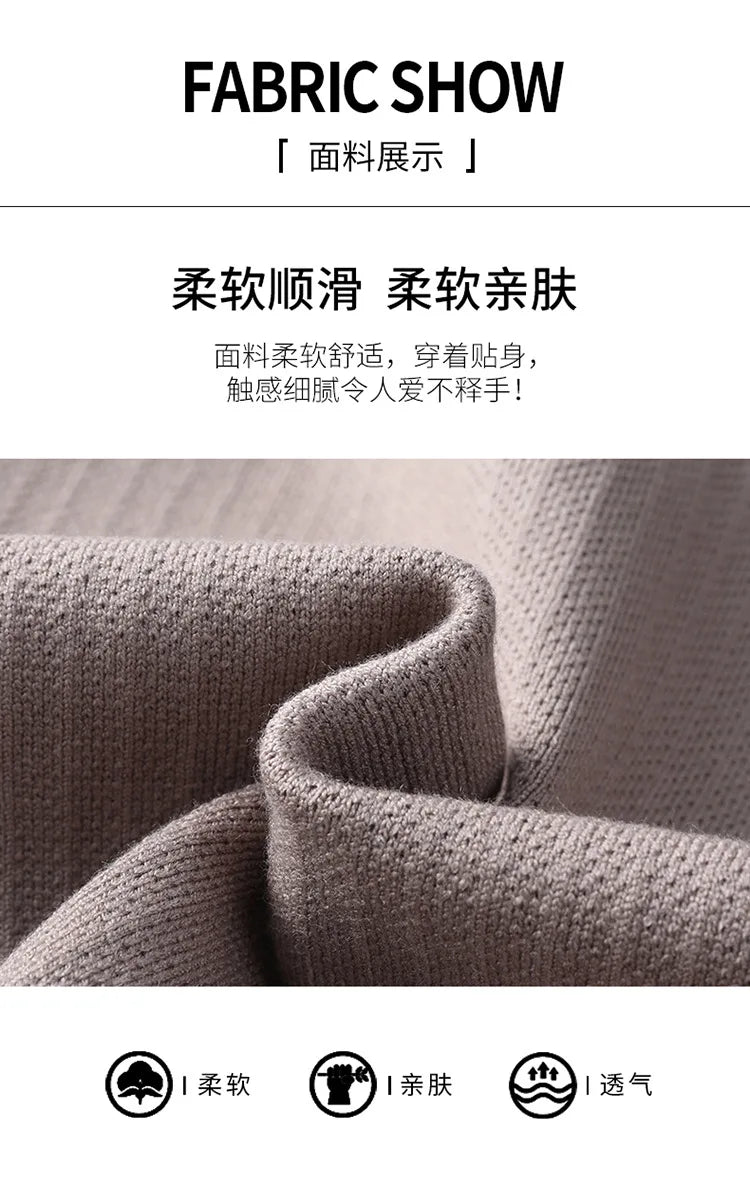 Solid Color Men's Knitted Cardigan Spring Autumn New Fashion Casual Wearable Sweater Middle-aged Coat