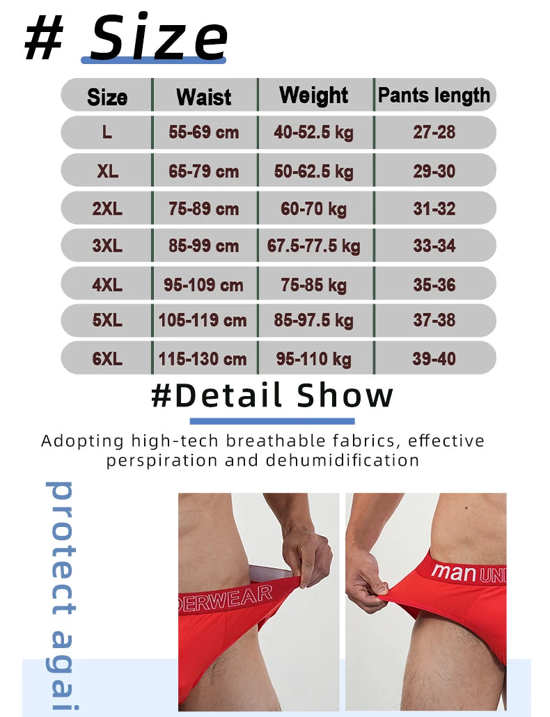 2pcs Fashion Mens Sports Briefs Sexy Triangle Short Panties Simple Male Underwear Everyday Comfortable Underpants Free Shipping
