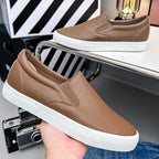 Men's Casual Shoes Grey Brown Flat Bottomed Casual Board Shoes Mens Loafers Man Shoes Casual Sneakers Men