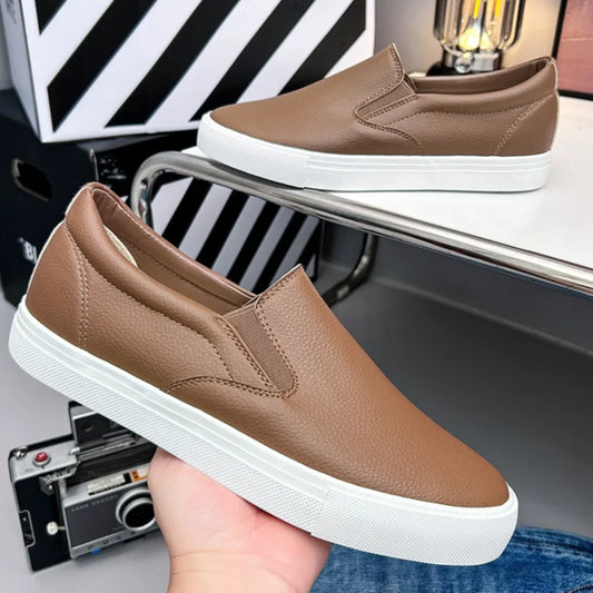 Men's Casual Shoes Grey Brown Flat Bottomed Casual Board Shoes Mens Loafers Man Shoes Casual Sneakers Men