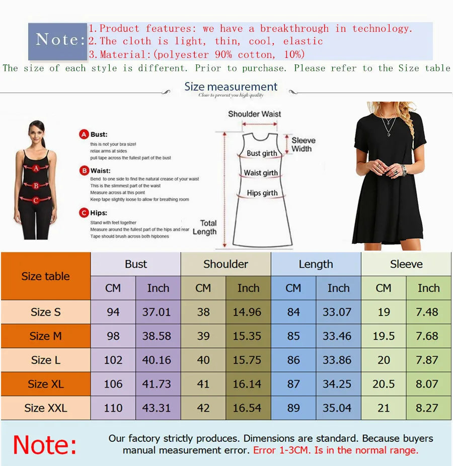 Women Shirt Dress Summer O-Neck Short Sleeve Slim A-Line Beach Holiday Dresses YKD-nz056