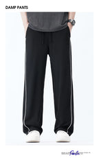 Summer Men Sweatpants Joggers Straight Pants Neutral Breathable Loose Outdoor Quick Drying Fabric Fitness Pants Casual Trouser