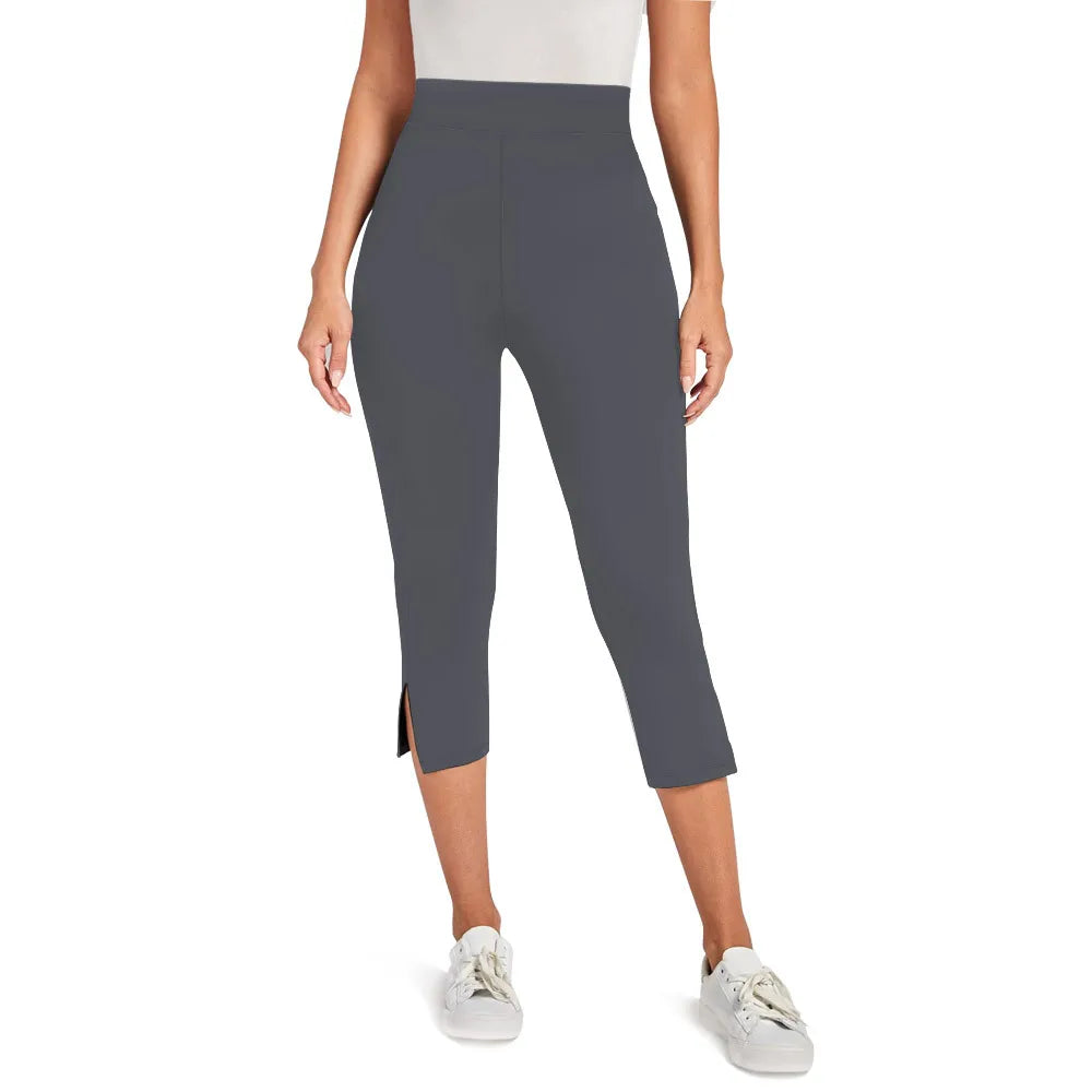 Women's High-Waisted Seven-Point Leggings Summer Thin Stretchy Fitness Sports Yoga Pants Wearable Outdoor