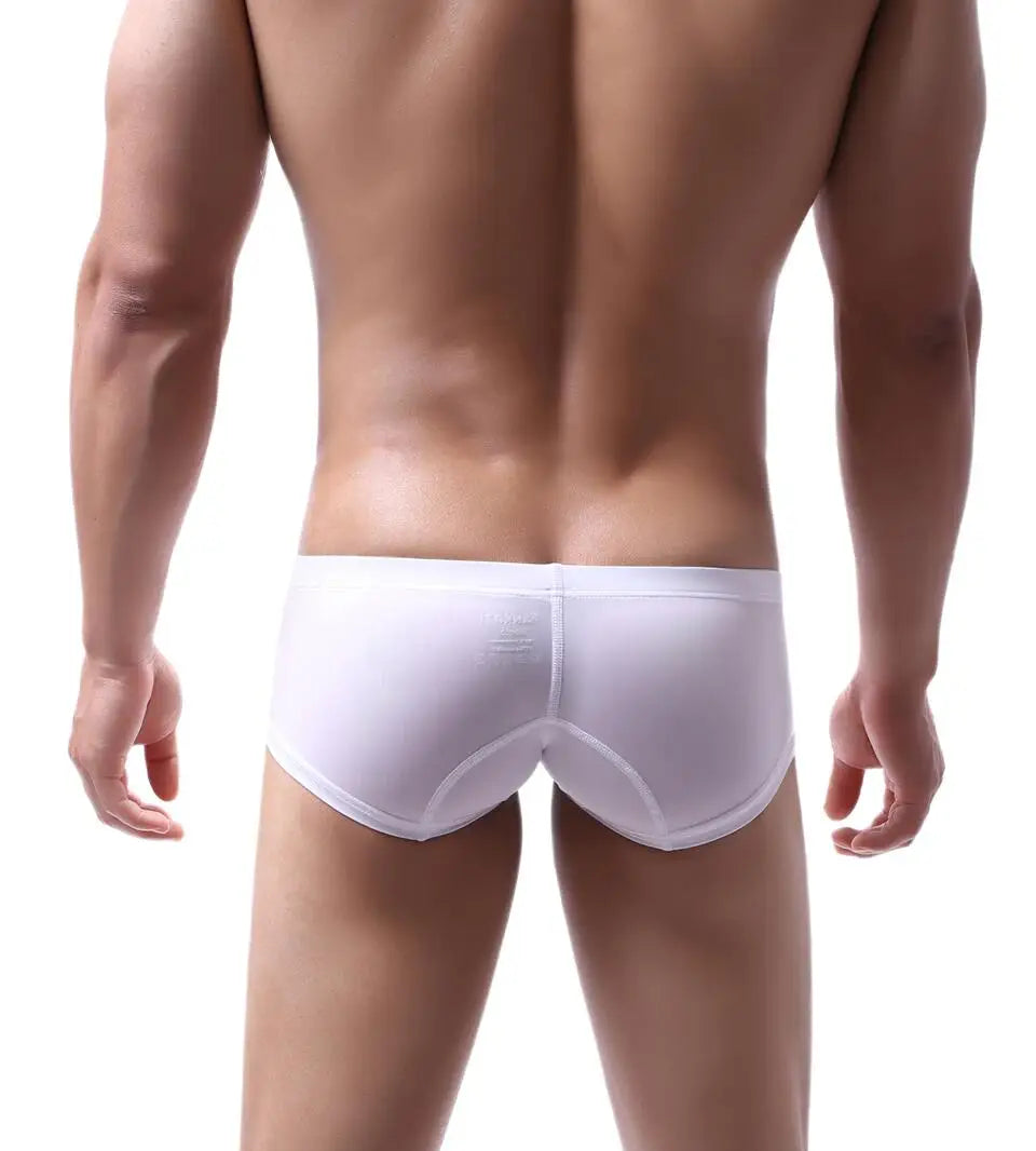 Men's Boxers Low-rise Ice Silk Underpants Men Small Boxer Shorts Sexy Underwear Men Panties Boxer Briefs