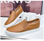 Men's Casual Shoes Grey Brown Flat Bottomed Casual Board Shoes Mens Loafers Man Shoes Casual Sneakers Men