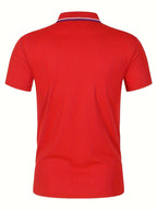 2025 Hot Sale Men's Summer Casual Breathable Comfortable Polo Shirt Men's Solid Color High Quality Short Sleeve T-Shirt