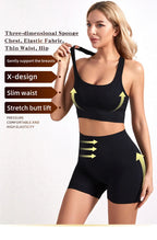 1Set Womens Underwear Set Wireless Lingerie Panties Bra Female Sexy Seamless Tank Crop Top Lady Sports Fitness Yoga Clothing Set