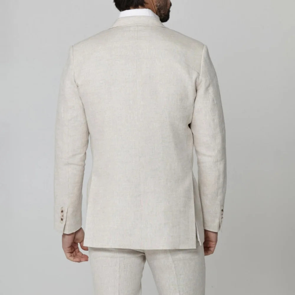 2 Pieces Lightweight Linen Suit Separates Jacket with Pants for Men Summer Wedding Groom Tuxedo Vestidos Madre Del Novio 2026