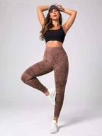 High Waist Seamless Yoga Pants for Women Quick Dry Running Gym Leggings Fitness Tights Leggings Athletic Workout Running Crops