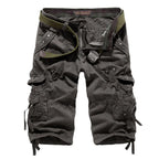 Men's summer cropped pants with thin design and multiple pockets comfortable for outdoor daily casual and loose work pants