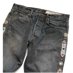 Japan Style KAPITAL 24SS Classic Rivet Set Diamond Casual Cowboy Gemstone Craft Men Jeans Pants