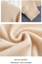 New Fashion Men's 100% Wool Pullover Half-high Collar Sweater Autumn Winter Warm Solid Color Knit Sweater Business Casual Top