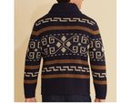 Winter Men's Cardigan Sweaters Fashion Male Knitted Sweater Thermal Warm Coats Casual Man Cashmer Lapel Knitted Jackets Clothing