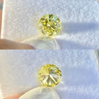 1.0-2.0ct Yellow Round Cut Lab Created Diamonds VS1/VS2 Fancy Yellow Lab Grown Diamond For Custom Jewelry IGI Certificate