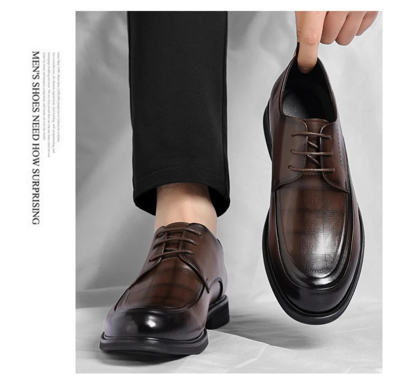 Business Formal British Style Casual Commuting Style Commuting Shoes Wedding Groom Shoes Leather Shoes Men's Four Seasons