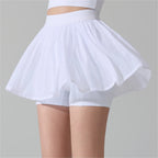 Fashion Mesh Pleated Sports Skirt Anti-Peek Short Skirt Running Fitness Badminton Tennis Skirt Sexy Clothes For Women