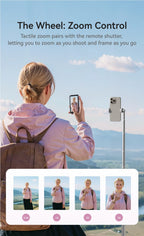TELESIN Magnetic Phone Selfie Monitor Screen Vlog Selfie For iPhone Android Iphone Wireless Remote for MagSafe ZOOM Control
