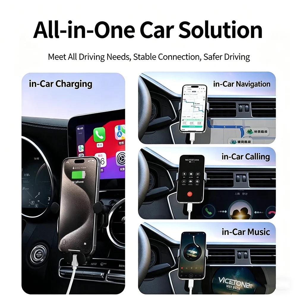 Carplay Cable Car Charger Cord USB A to Type C Cable Fast Charging Data Transfer for iPhone 17 16 15 Mobile Phone 1m 1.5m 2m