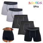 5Pcs Men's Panties Cotton Boxer Sexy Man Boxers Underwear Shorts Lots Male Boxershorts Set Family Underpants Brands