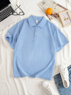 Women Solid Color Polo Shirt Summer Casual Cool Feeling Antibacterial Tops Breathable Short-sleeved Lapel Slim Fit 2025 Clothes