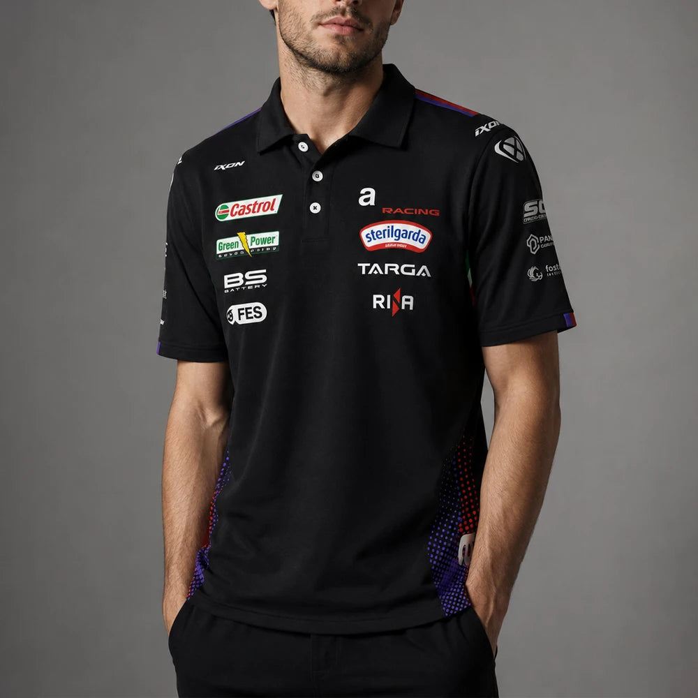 Marco Bezzecchi 72 Racing Team 2026 Polo Shirt for Men Breathable Outdoor Sports T-Shirt Martin 89 Daily Casual Plus Size Polos