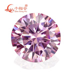 Pink Color 2mm Round Moissanite Full Eternity Ring Band Yellow / Rose Gold Plated S925 Silver Diamond Engagement Jewelry