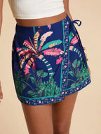 Women's Fashion Minimalist Shorts Tropical Vacation Elegant Casual Printed High Waist Shorts Spring Summer Beach Daily Pants
