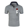Summer New Men's Lapel  Polo Shirt printing  Short Sleeve Casual Business Fashion Slim Fit Polo Shirt for Men