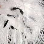 True ostrich feather Multicolor Mini Skirt Elastic Waist  Sexy Clothing Club Party Dance Rave Short Skirt Note select 3 colors