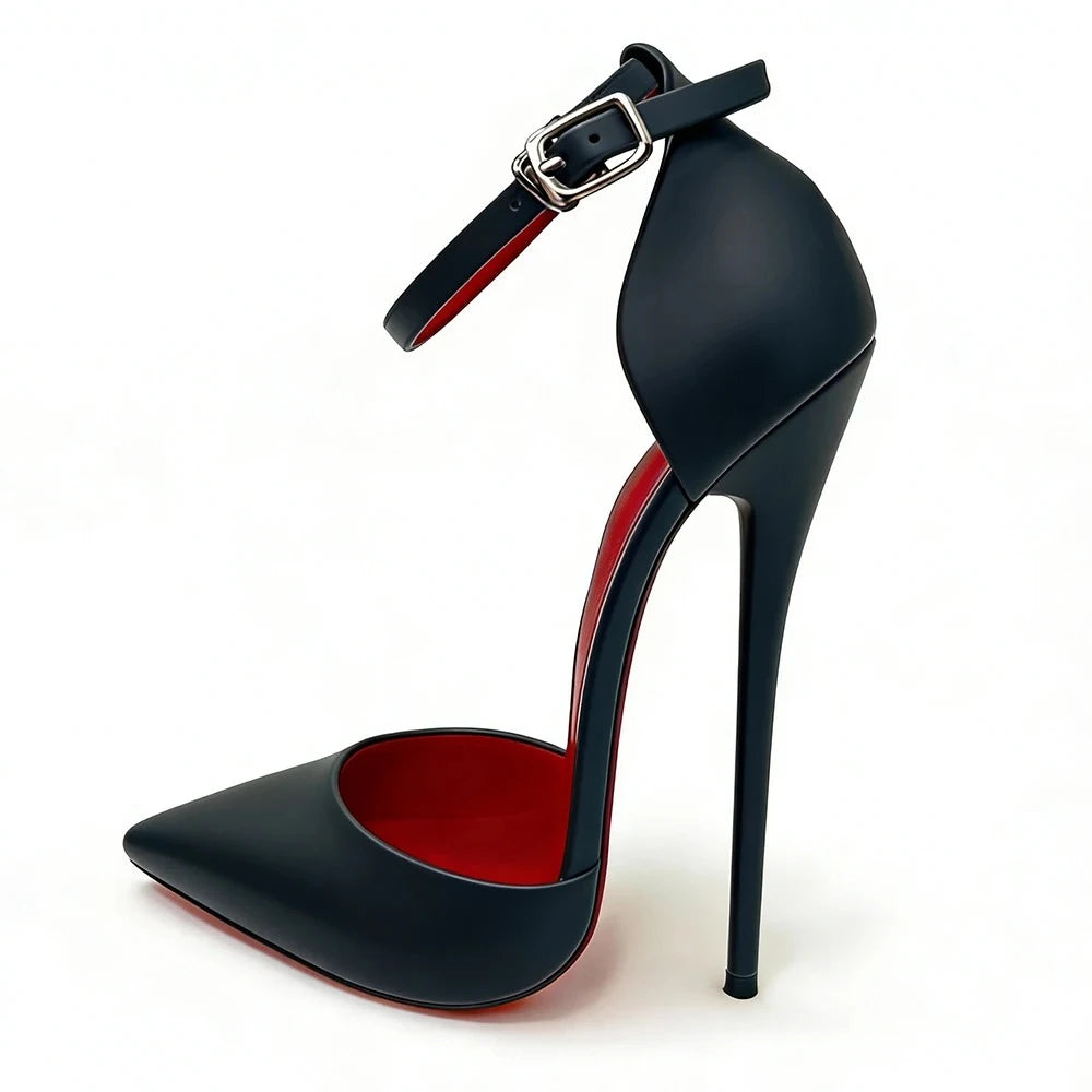 NEW 16cm Ultra High Heel Pumps Ankle Strap Pointed Toe Sexy Unisex Party Shoes for Catwalk/runway Photoshoot Drag Queen Events