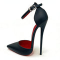 NEW 16cm Ultra High Heel Pumps Ankle Strap Pointed Toe Sexy Unisex Party Shoes for Catwalk/runway Photoshoot Drag Queen Events