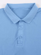 Women Solid Color Polo Shirt Summer Casual Cool Feeling Antibacterial Tops Breathable Short-sleeved Lapel Slim Fit 2025 Clothes