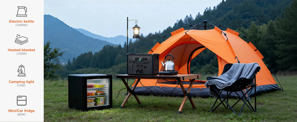 CTOLITY AP2000 2400W Portable Power Station 220v AC 2048WH Solar Generator Energy Storage Power Supply Camping LiFePO4 Batteries