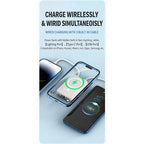 New LaunchMagnetic Wireless Fast Charging Power Bank Built-in Cable Mini Compact Portable External Battery Pack for Cell Phones