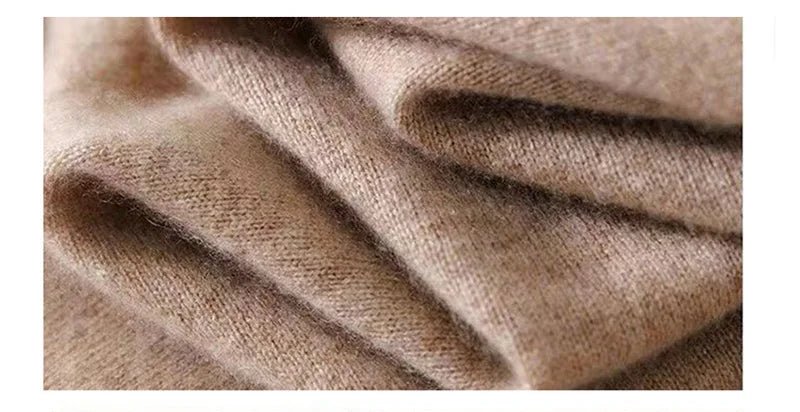 Winter Men's 6XL  Cashmere Sweater Merino Cold Resistant Clothing O-Neck Solid Color Pullover Warm Jersey Jumper Wool Sweaters