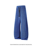Men's Mesh Jogger Pants Wide Leg Drawstring Elastic Waist Baggy Curved Sweatpants Athletic  Relaxed Fit Casual Lantern Pants