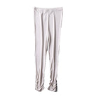 Birdtree Women Leggings Knitted Natural Silk 3/4 Length Slim Pants Anti Emptied Bottoms Black Khaki Summer 2023 New B37129QC