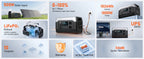 CTOLITY XP1000 1800W Portable Power Station Camping 1024Wh Lifepo4 Battery Emergency Power Emergency Energy Home Appliance RV