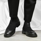 2026 New Men's Soft Leather Shoes Sandals Business British Style Groom Wedding Suit Perforated Breathable Anti-Slip