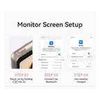 TELESIN Magnetic Phone Selfie Monitor Screen Vlog Selfie For iPhone Android Iphone Wireless Remote for MagSafe ZOOM Control