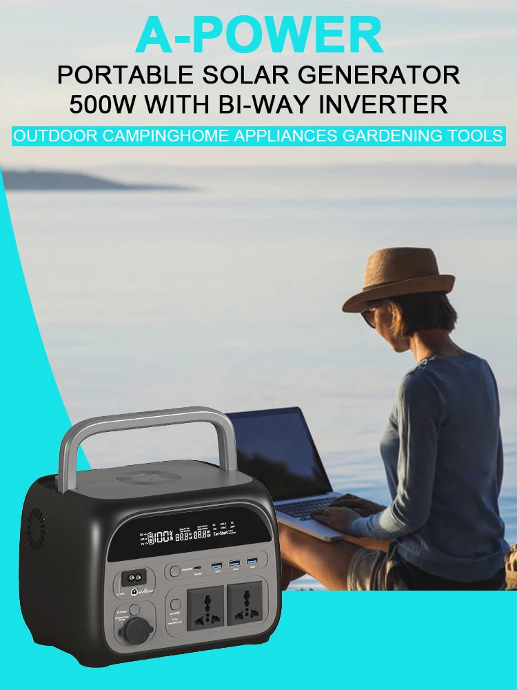 2400W 1800W 500W Portable Power Station Outdoor UPS Function Pure Sine Wave Lifepo4 Batteries 220V портативная эле
