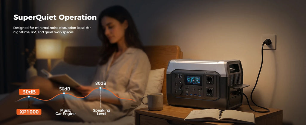 CTOLITY XP1000 1800W Portable Power Station Camping 1024Wh Lifepo4 Battery Emergency Power Emergency Energy Home Appliance RV