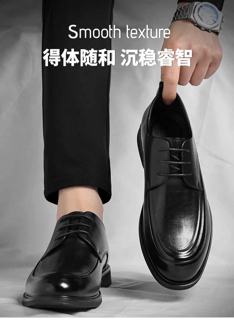 Business Formal British Style Casual Commuting Style Commuting Shoes Wedding Groom Shoes Leather Shoes Men's Four Seasons